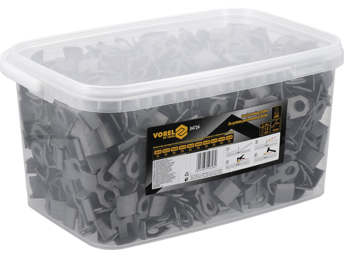 Clips Voor Tegel Nivelleersysteem 1,5MM 900ST