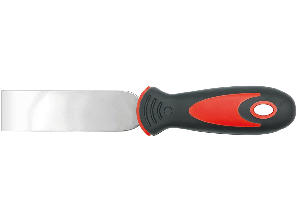 Roestvrije Spatel 100MM, Tweekleurige Handvat