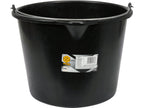 Bouwemmer, Zwart Met Tuit, 16 L