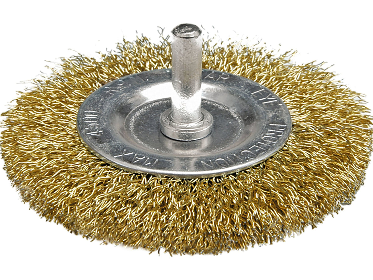 Schijfborstel Met Schacht 100 Mm, Gegolfde Draad
