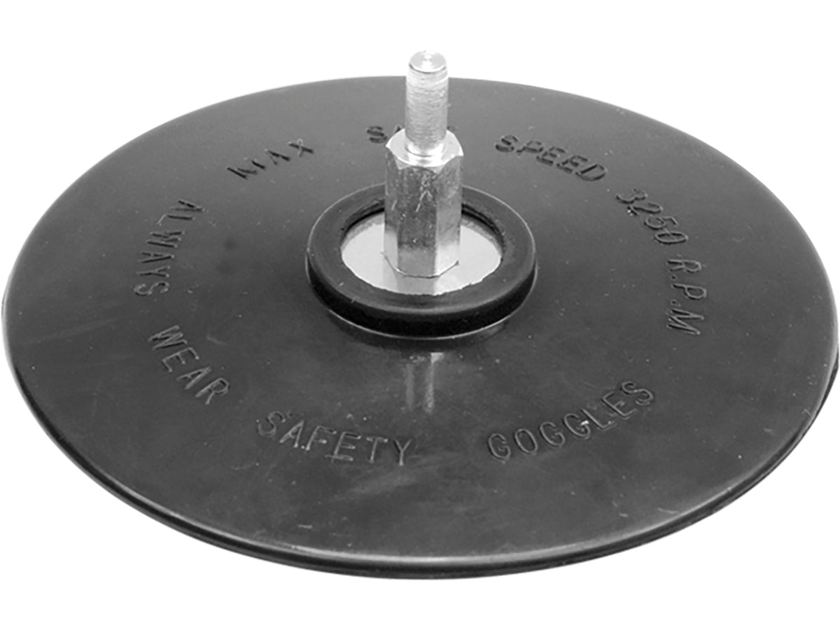 Rubberschijf Met Schacht, Fi 125 MM