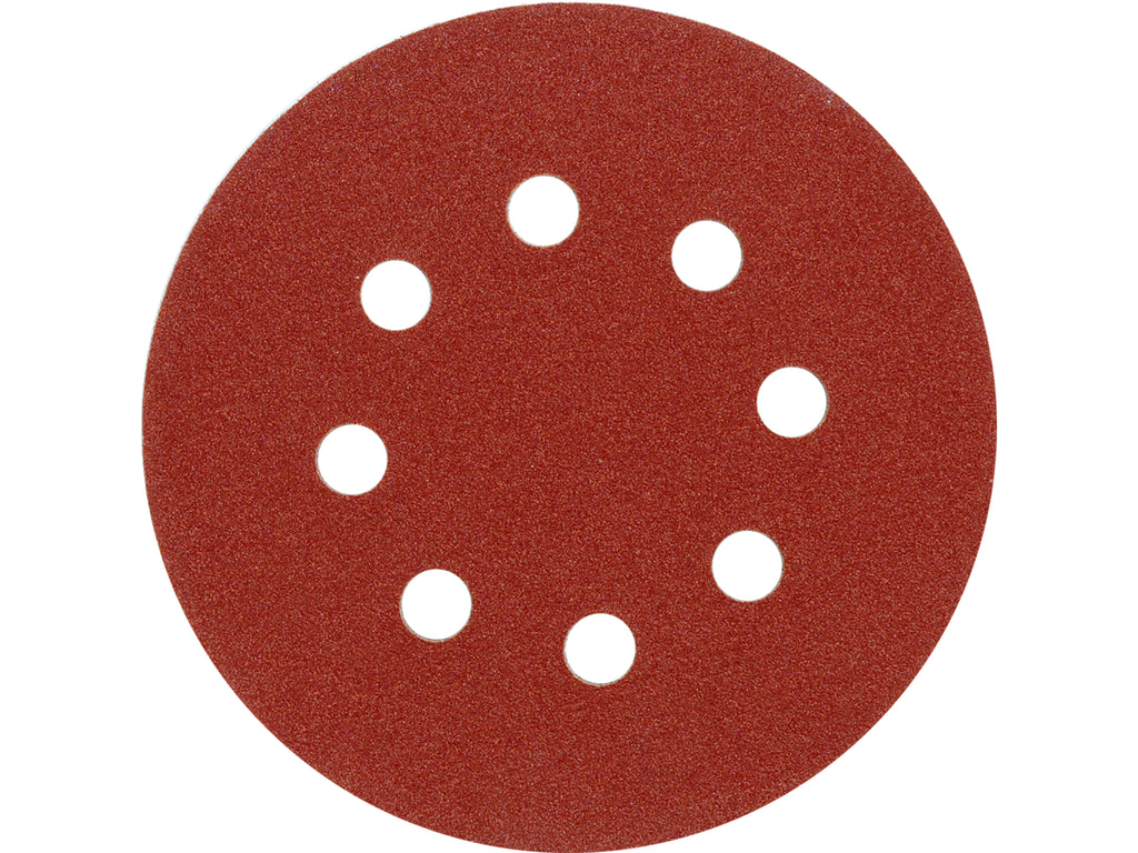 Schuurschijven 125MM, P150, Met 8 Gaten, 5 St.