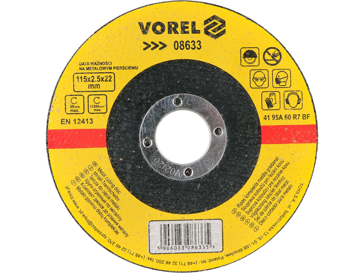Metalen Snijschijven 115X2,5X22
