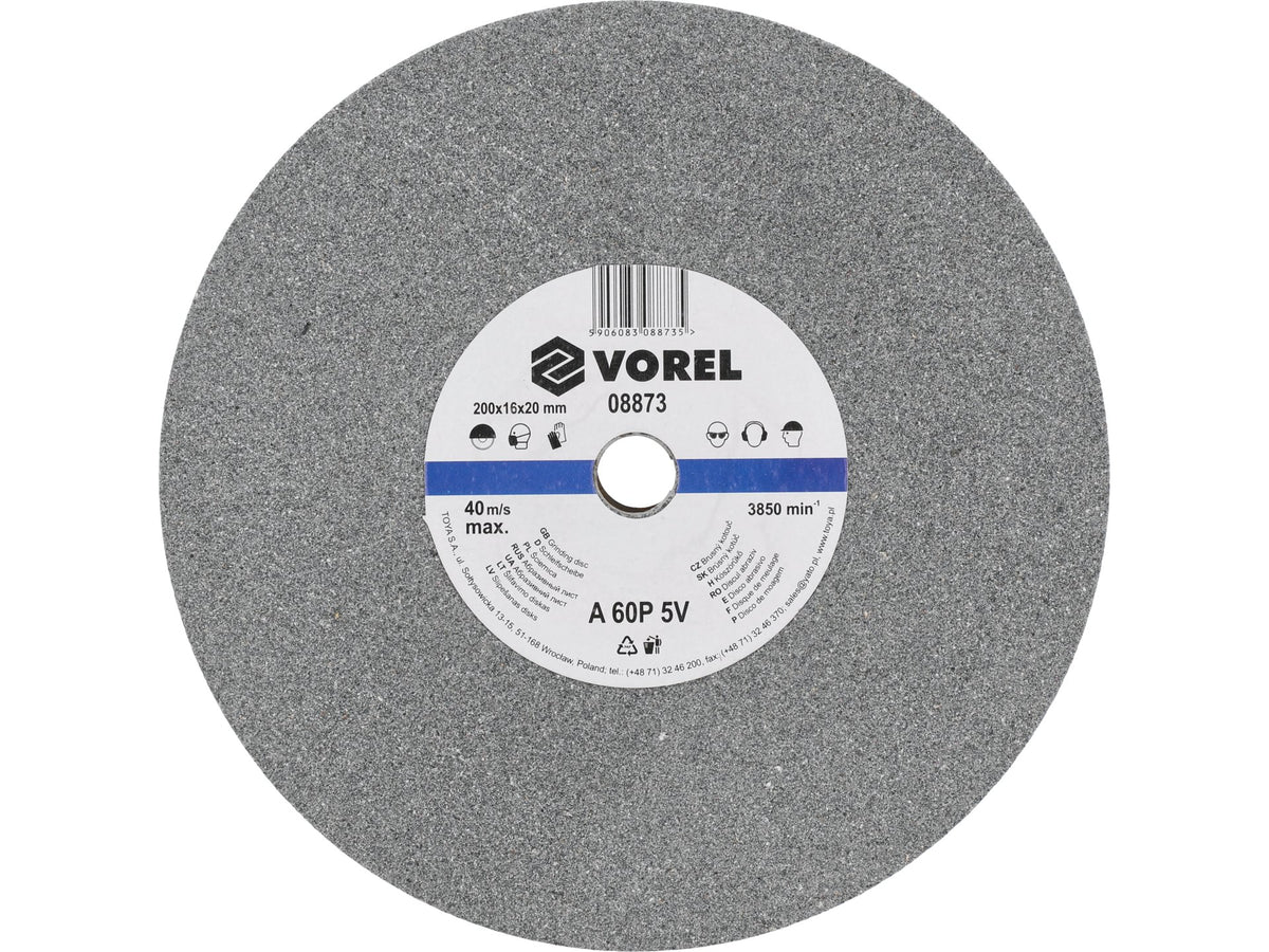 Schijf Voor Tafelslijper 200X16X20 MM - Fijn