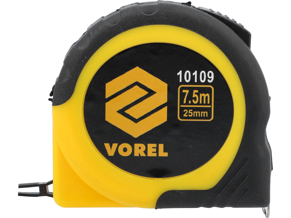 Geel-Zwart Gerolde Maatregel 7,5 M X 25 MM