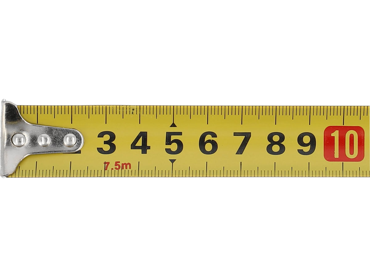 Geel-Zwart Gerolde Maatregel 7,5 M X 25 MM