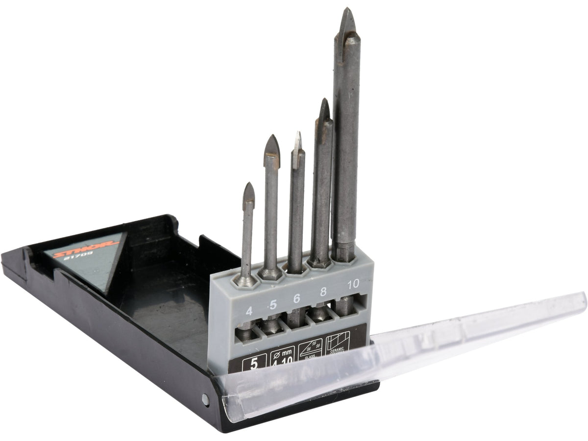 Set Boren Voor Glas En Keramiek 5 St. 4-10MM Zeskant