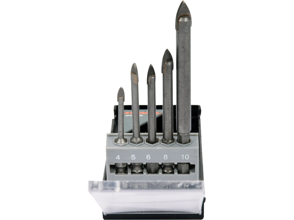 Set Boren Voor Glas En Keramiek 5 St. 4-10MM Zeskant