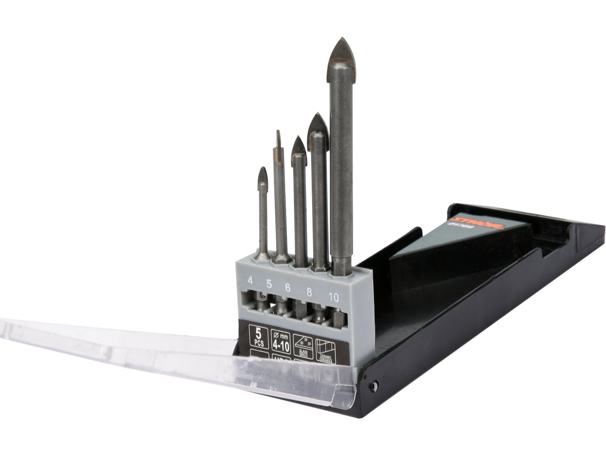 Set Boren Voor Glas En Keramiek 5 St. 4-10MM Zeskant