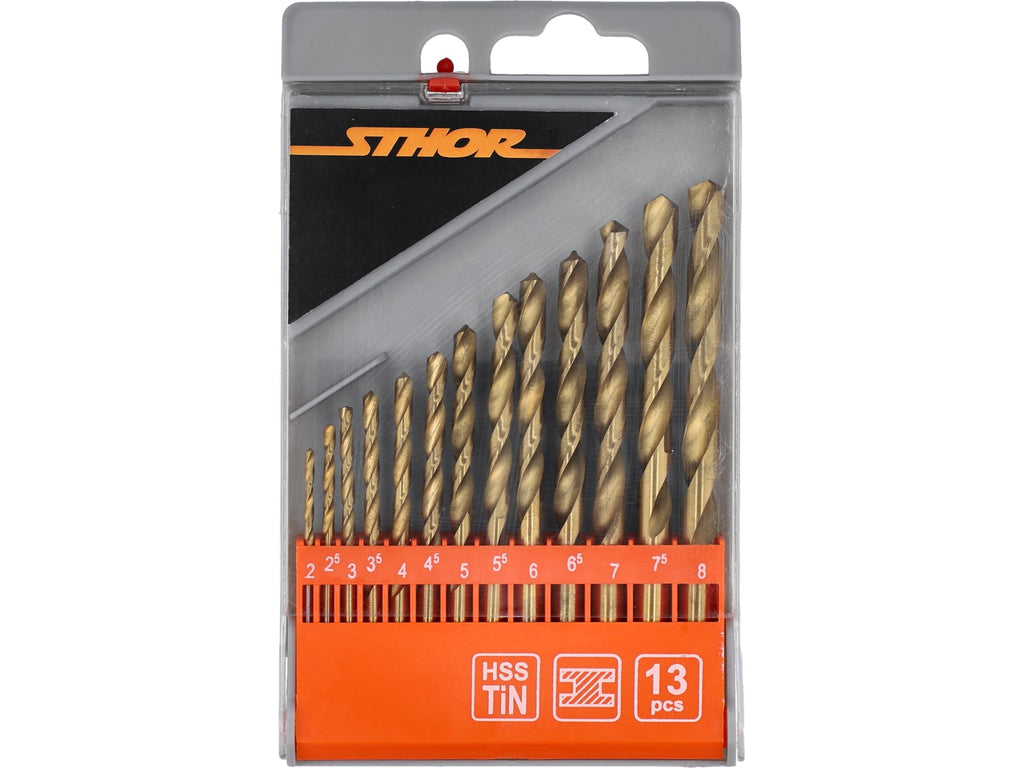Metaalboor Boren, Titanium 2-8 MM / 13 St
