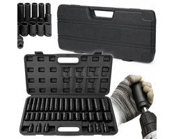 35 Delige 1/2'' Krachtdoppenset 8 tot 22 mm