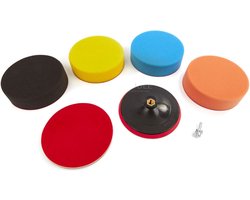6 Delige 180 mm Polijstset met M14 Opname