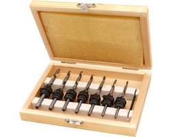 8 Delige Houtborenset, Verzinkborenset 3.0 - 6.0 mm