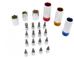 32 Delige Professionele Momentsleutelset 5 - 220 NM (3 Momentsleutels)