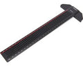 Dasqua 260 mm Professionele Aluminium T Liniaal Met Precisie Gatenmarkering