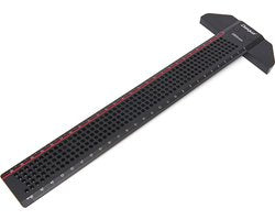 Dasqua 260 mm Professionele Aluminium T Liniaal Met Precisie Gatenmarkering