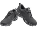 PACS SB P Ademende Veiligheidsschoenen - Stalen Neus & Kevlar Anti-Perforatie Tussenzool - Met Air Cushion Hiel & Comfort Binnenzool - Antislip Werkschoenen (SRA) - Maat 43 / Voetlengte 27.8 cm - Zwart (EN ISO 20345)