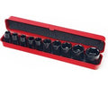 10 delige 1/2" metrische kracht doppen set