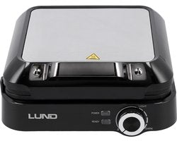 Lund 68015 Serie - Wafelijzer - 1500W - 4 Wafels - Temperatuurregeling