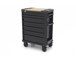 Gereedschapswagen 7 laden 71 cm zwart