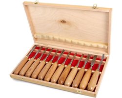 12 Delige Guts - Houtsnijset (In Houten Koffer)