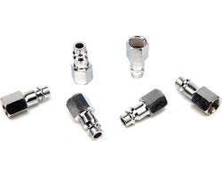 6 x Euro Insteeknippel 1/4″ Inwendig Draad