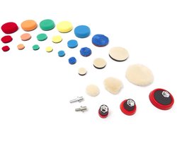 29 Delige Polijstset met M14 en 6 mm en 8 mm opname