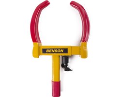 Benson Wielklem - universeel - incl. 2 sleutels - metaal - voor auto/caravan/aanhanger