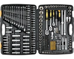 Vorel 58700 Series - Gereedschapsset - 216-delig - Chroom-vanadium staal - Inclusief Koffer