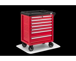 Gevulde gereedschapswagen 154-delig rood