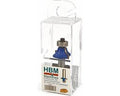 Professionele HM Kwartrondprofielfrees R6,35 x 25,4 mm. Met Geleidelager