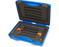 10 x 10 - 7 Delige Beitelset Met HM Wisselplaten