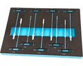 9 T-Greep Dopsleutel Foam inlay voor Gereedschapswagen