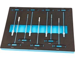 9 T-Greep Dopsleutel Foam inlay voor Gereedschapswagen