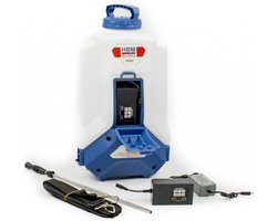 20 Liter Drukgestuurde Rugsproeier / Drukspuit op Accu 12-V / 8Ah inclusief 2 Accu's