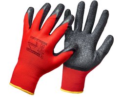 12 Stuks GripMaster Maat 9 Montagehandschoenen / Werk Handschoenen Voorzien van krimp-latexcoating