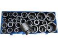 Stahlkaiser krachtdoppenset 25-delig, 1 inch, 17 - 75 mm, zeskant