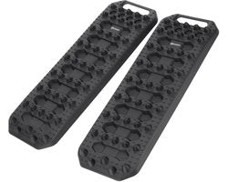 RESSER 07-1099 Starthulp Bandenladder voor Zand/Modder/Sneeuw Tractiemat voor Campers Personenauto's Vrachtwagens Zwart