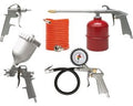 VOREL Compressoraccessoiresset incl. luchtblaaspistool, spuitpistool, waspistool en bandenpomppistool