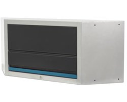 Deluxe Bovenkast Hoek met Gasveren voor Werkplaatsinrichting zwart blauw