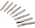 12 x 12 mm - 8 Delige HSS Beitelset