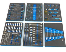 245 Delige Premium Gereedschapsvulling voor Gereedschapswagen - BLAUW