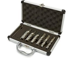 7 Delige HSS M2 en COBALT Kernborensets Extra Lang