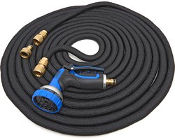 Flexibele 30 Meter Tuinslang met 10 in 1 sproeikop