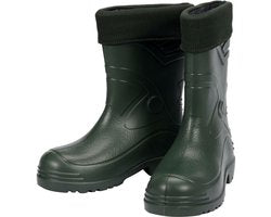 Natrix EVA Regenlaarzen - Ultra Lichtgewicht & Thermisch Geïsoleerd - Waterdichte Rubberlaarzen voor Tuin & Huishouden - Korte Werklaarzen Hoogte 30 cm - Maat 40 / Voetlengte 25.8 cm - Zwarte Tuinlaarzen (Categorie I)
