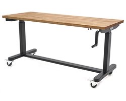 In hoogte verstelbare werkbank 152 cm