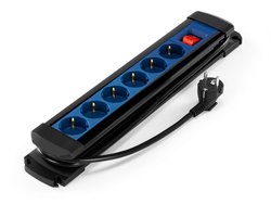 Stekkerblok 6-voudig IP20 1,5m