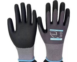 12 Stuks PowerFlex Maat 9 Montagehandschoenen / Werk Handschoenen van Nitril, Nylon en Spandex