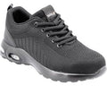 PACS SB P Ademende Veiligheidsschoenen Maat 40 - Stalen Neus & Kevlar Anti-Perforatie Tussenzool - Met Air Cushion Hiel & Comfort Binnenzool - Antislip Werkschoenen (SRA) - Zwart (EN ISO 20345)