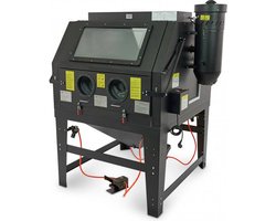 SBC 1200 Straalcabine Met Afzuiging - ZWART